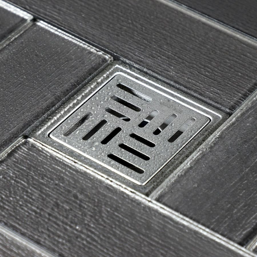 Bathroom idea with the Watercourse BSF4410SS 4-Inch Square Shower Drain, Polished Stainless S, Kingston Brass