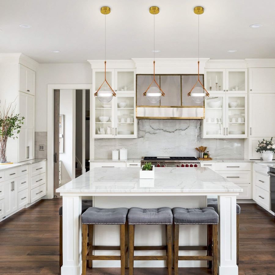 Living room idea with the VONN Salerno VAP2141AB 9" Integrated LED Pendant Lighting Fixture with, VONN