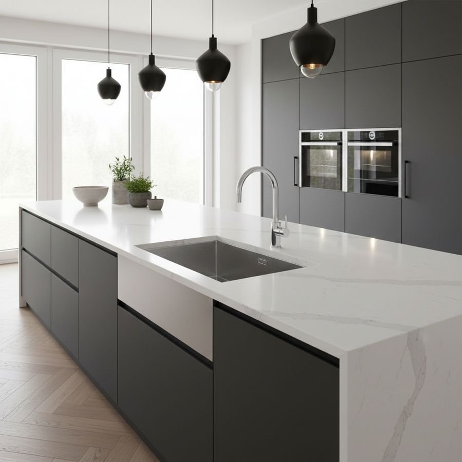 Kitchen idea with the Franke PKX 110-70/42 Semi-Integrated Stainless Steel Kitchen Sink, 700, FRANKE