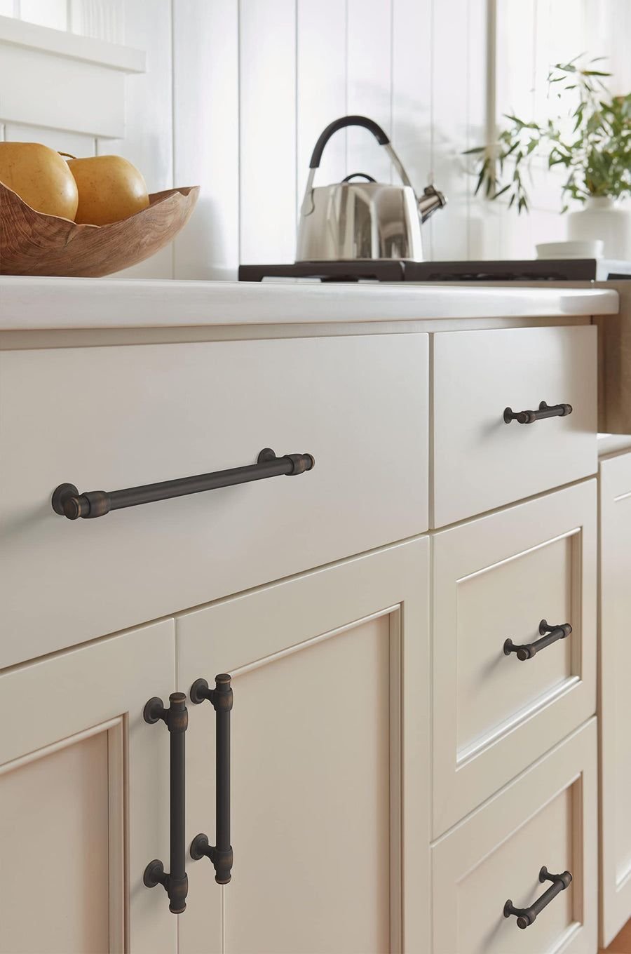 Kitchen idea with the Amerock Cabinet Pull Oil Rubbed Bronze 3-3/4 inch (96 mm) Center-to-Ce, Amerock