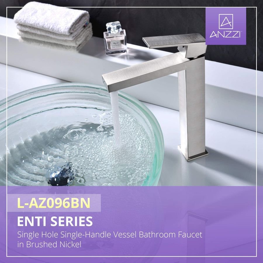 Bathroom idea with the ANZZI L-AZ096 Enti Series Single Hole Single-Handle Vessel Bathroom Fa, ANZZI