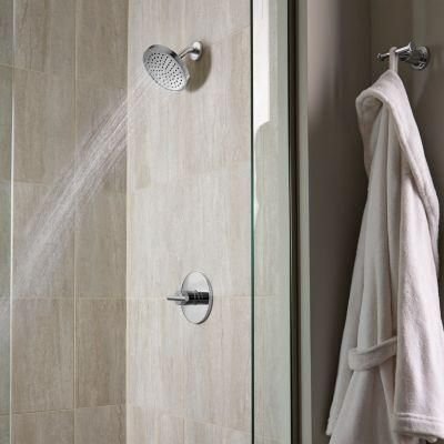 Bathroom idea with the Contempra 1-Handle Shower Only Trim Kit in Polished Chrome, Pfister