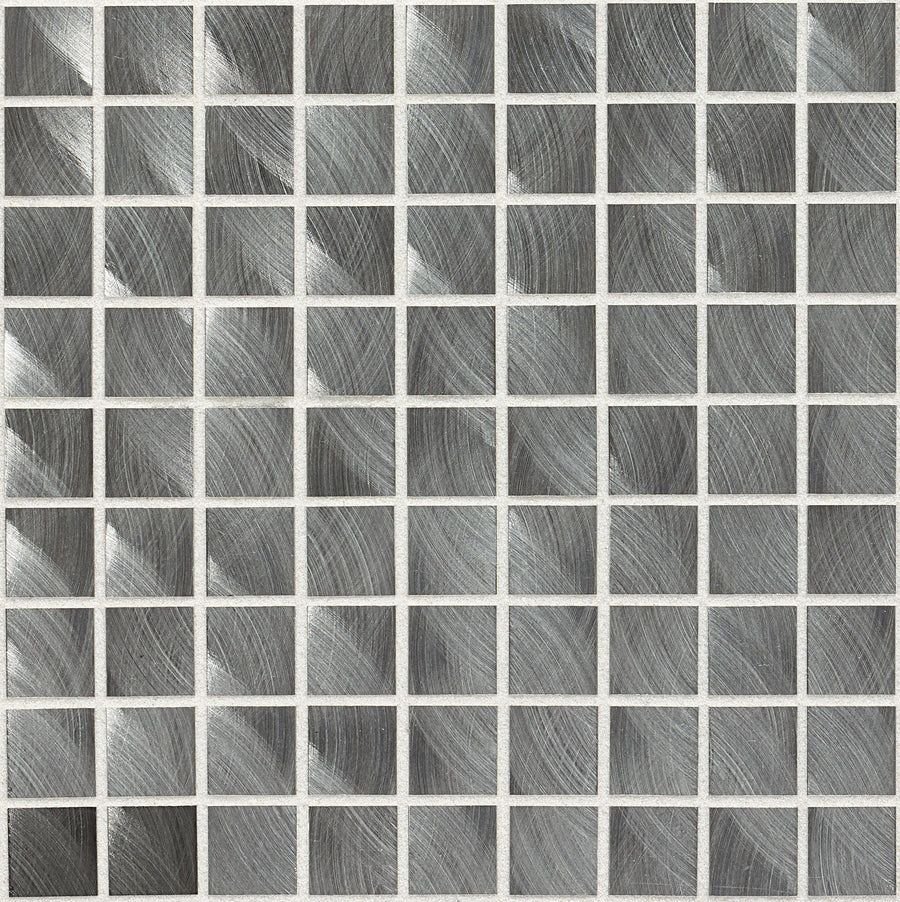 Tile idea with the Daltile Structure Gunmetal Straight Joint 1x1 Satin Mosaic Tile, Daltile