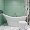 Bathroom idea with the ALFI brand 24 x 12 Polished Stainless Steel Horizontal Single Shelf Ba, ALFI