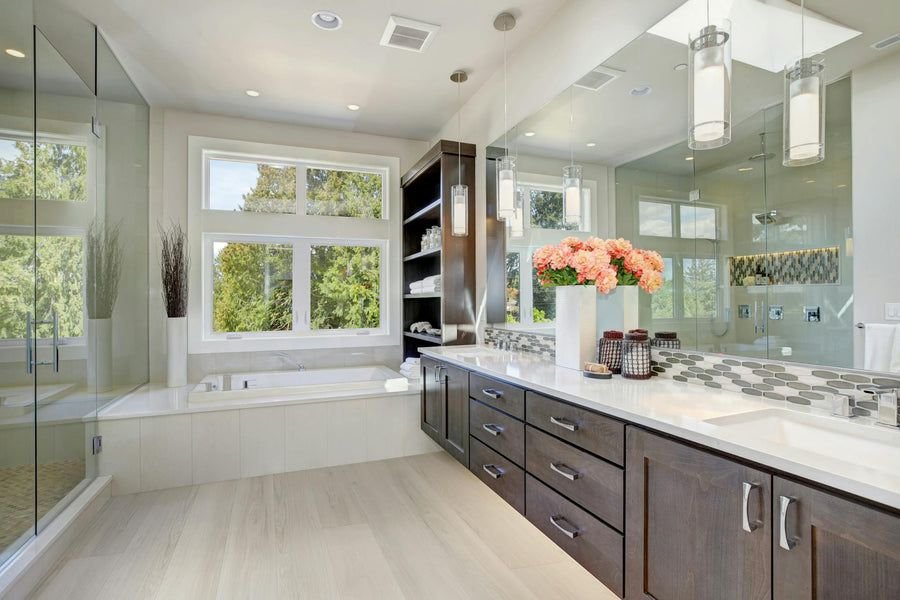 Tile idea with the CALI Pacific Plover Laguna Plank Flooring (Covers 18.15 SQFT) 79035006, CALI