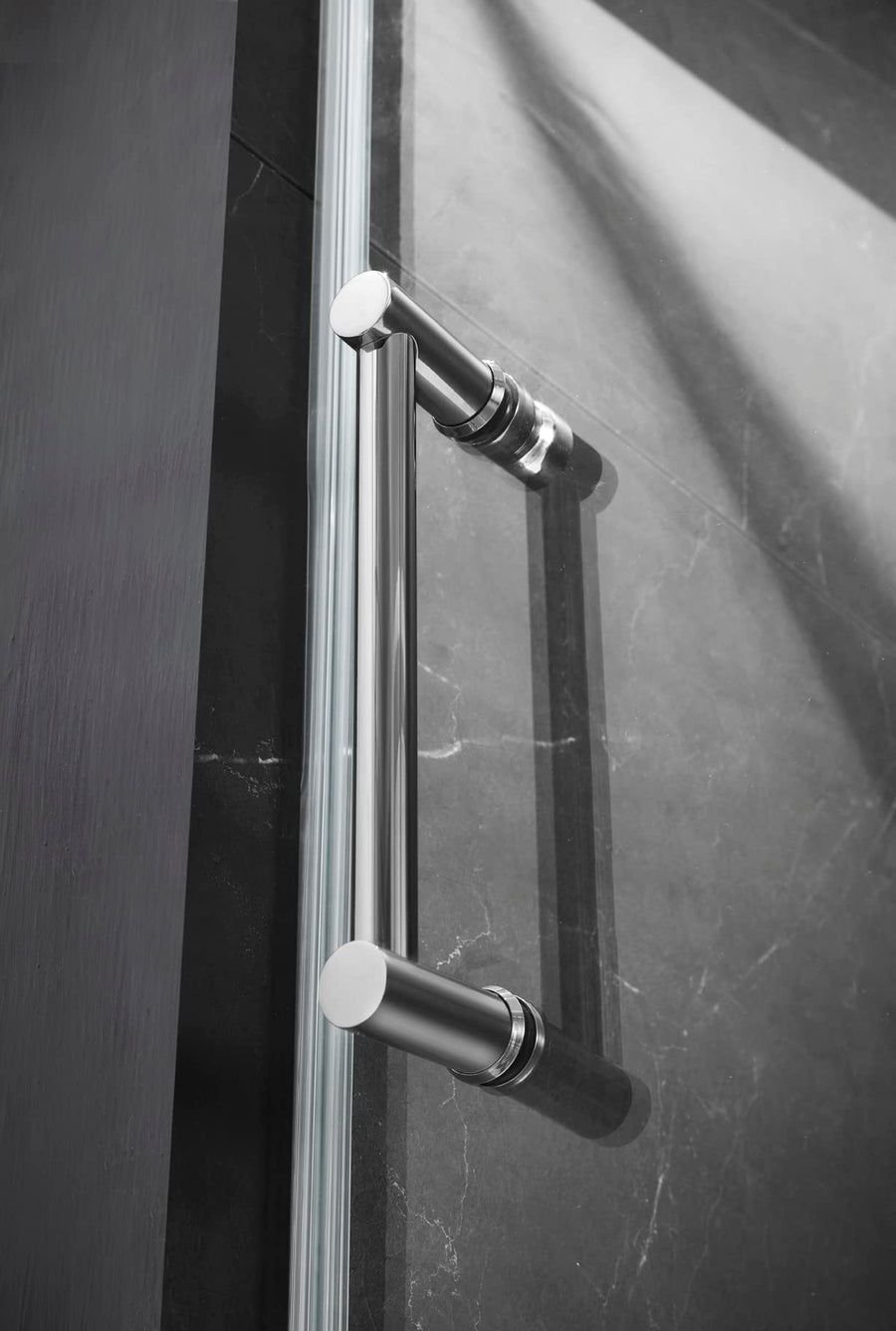 Bathroom idea with the Elegant 60'' * 70'' Frameless Shower Door Hardware Finish in Brushed N, MoSweet