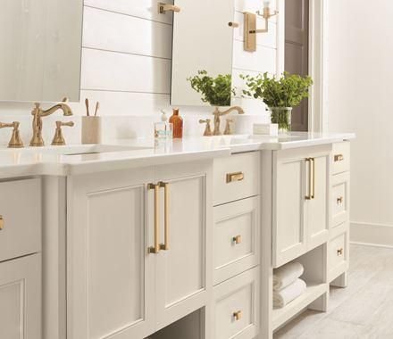 Kitchen idea with the Amerock Cabinet Knob Champagne Bronze 1-1/4 inch (32 mm) Length Appoin, Amerock