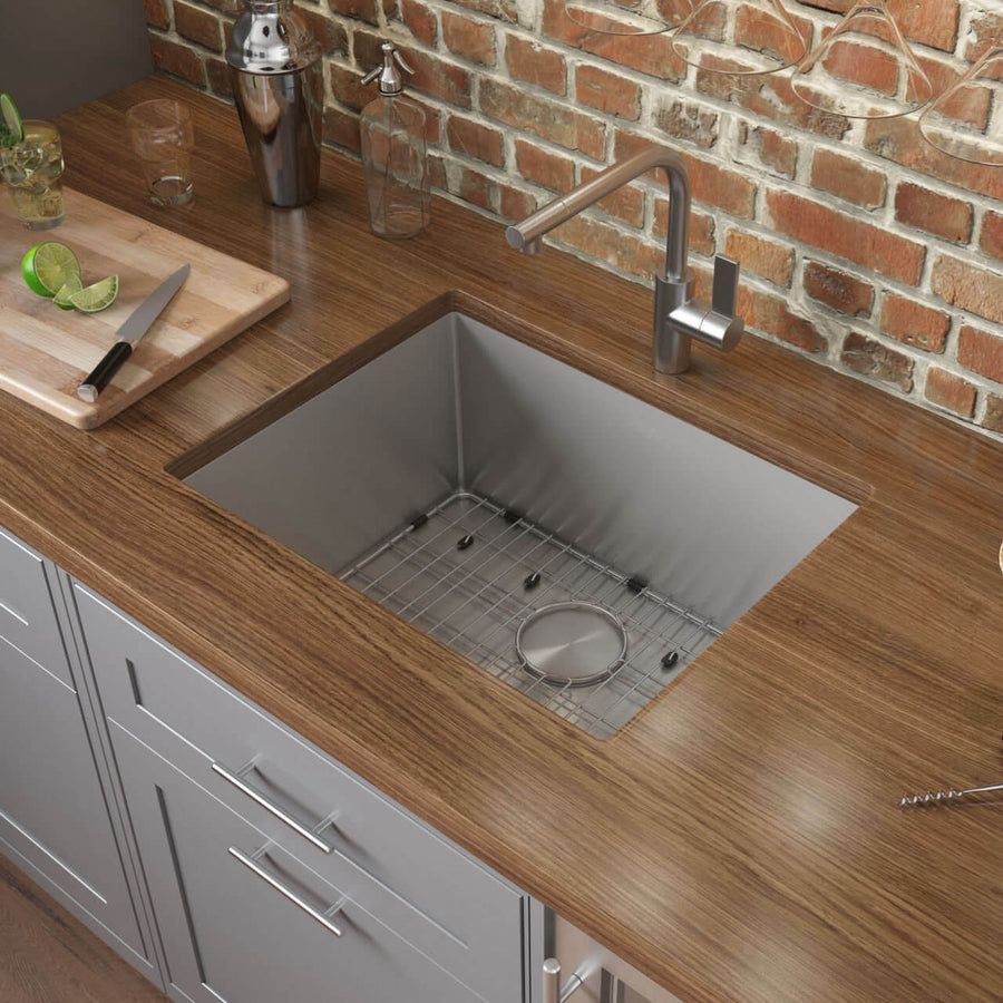 Kitchen idea with the Ruvati 21-inch Undermount Stainless Steel Bar Prep Kitchen Sink 16 Gau, Ruvati