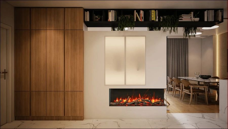 Living room idea with the Amantii 30-TRV-SLIM Trv View Slim, Amantii