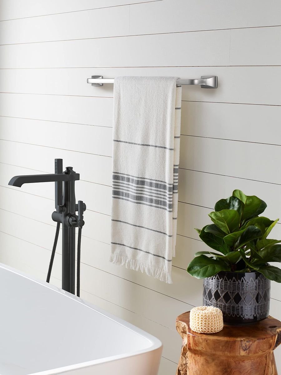 Bathroom idea with the Amerock BH3601426 Chrome Towel Bar 24 in (610 mm) Towel Rack Highland, Amerock
