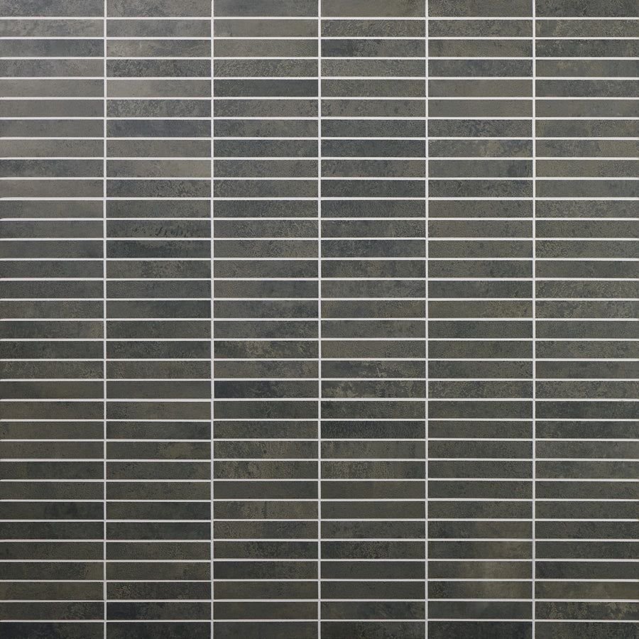 Tile idea with the American Olean Urban Essence Lead Stacked 1x6 Matte Mosaic Tile, American Olean
