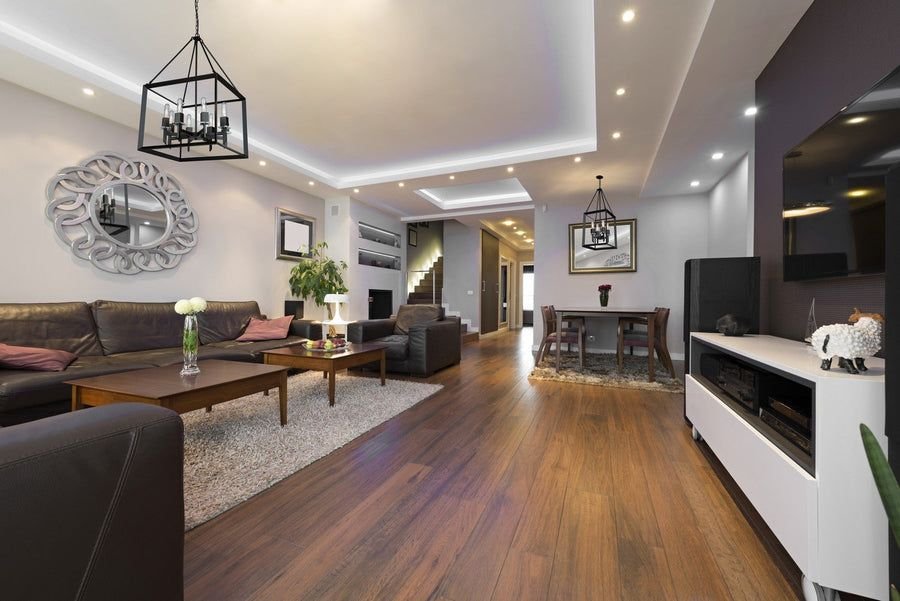 Living room idea with the Vineyard Tall Chandelier, Artcraft