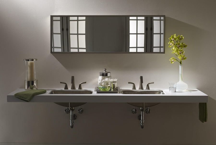 Bathroom idea with the Thompson Traders Hammered Nickel Starr Bath Sink Taxco BRU-2115BRN Nic, Thompson Traders