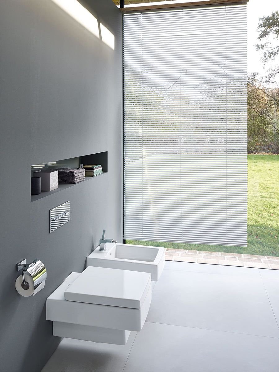 Bathroom idea with the Duravit Vero 0067690800 Toilet Seat with Soft Close Hinges Stainless S, Duravit
