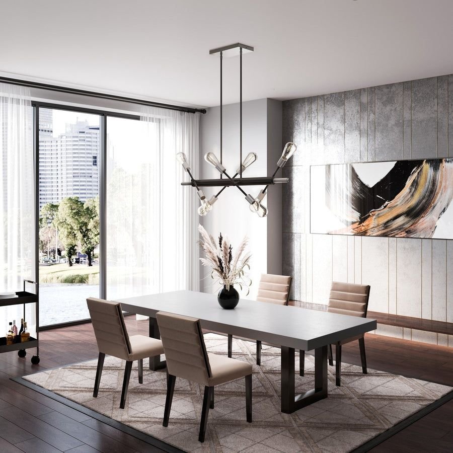 Living room idea with the Truro Linear Pendant, Artcraft