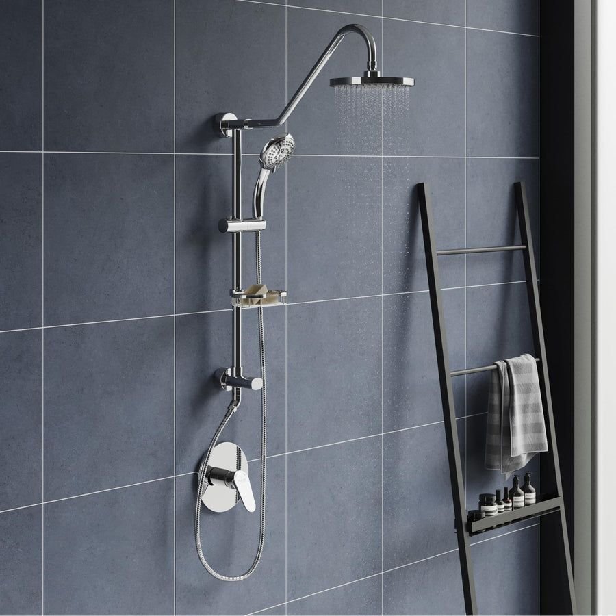 Bathroom idea with the PULSE ShowerSpas 1011-III-CH Kauai III Shower System, with 8" Rain Sho, Pulse ShowerSpas