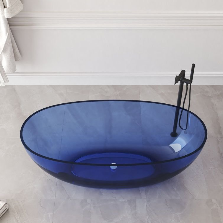 Bathroom idea with the New England Home Goods Olympus 61" Freestanding Tub in White, New England Home Goods