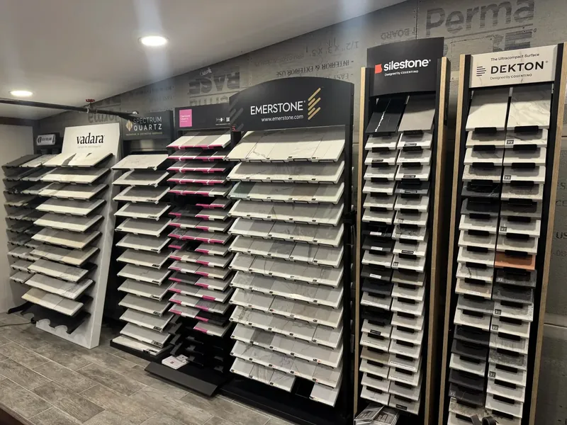 Slab display in the Keene showroom