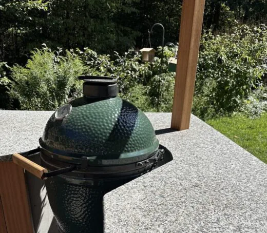 Outdoor granite grill countertop
