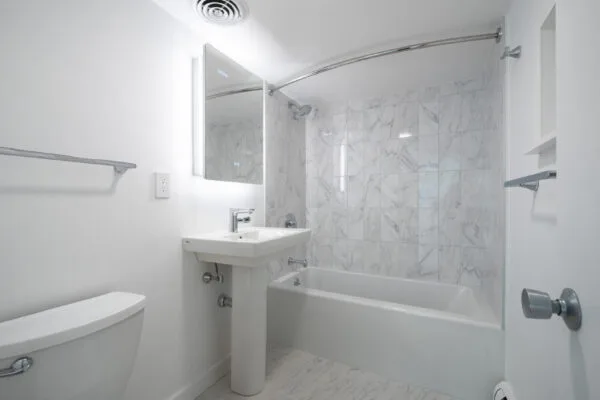 Tiled shower