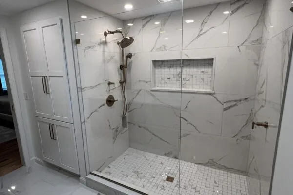 Tiled wet room